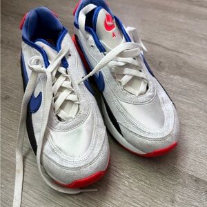 Nike Kids White, Blue, and Red Sneakers